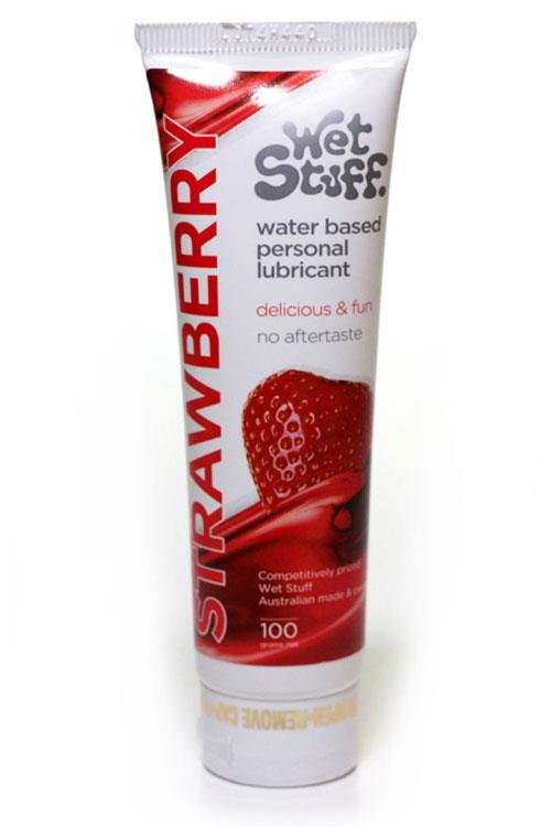 Wet Stuff Strawberry Flavoured Lubricant Tube (100g)