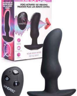 Whisperz Voice-Activated Vibrating P-Spot Plug With Remote
