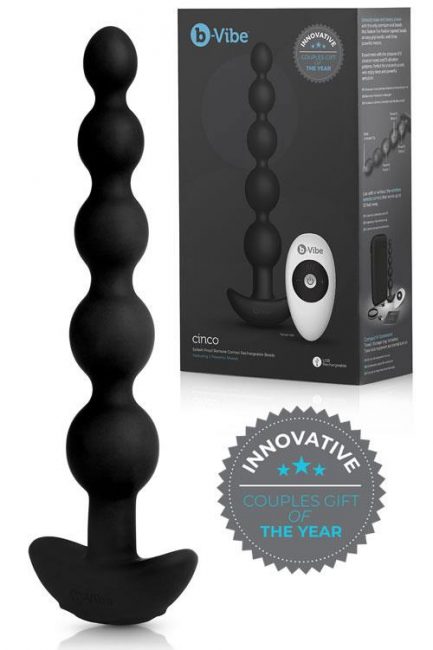 B-Vibe 3 Motor Vibrating Silicone 8.2" Anal Beads with Remote