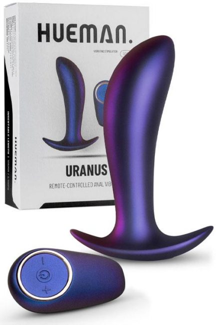 Hueman Uranus 4.7" Booty Vibrator With Remote