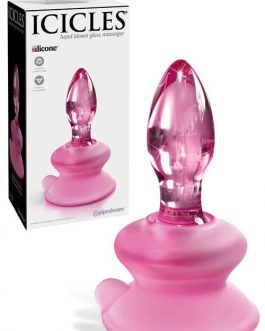 Pipedream 3.2" Glass Butt Plug with Suction Base