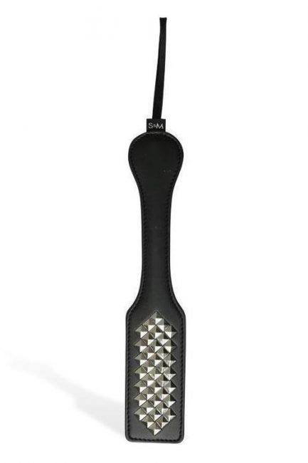 Sex & Mischief Metal Studded Faux Leather 12.5" Paddle
