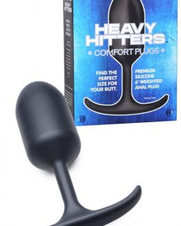 Heavy Hitters Premium Silicone Weighted Butt Plug – Large