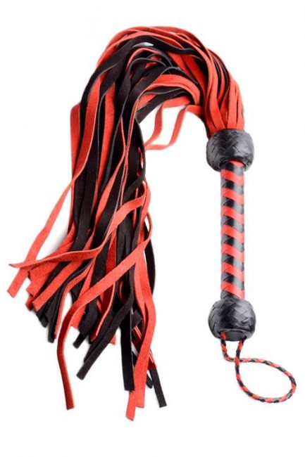 Mistress by Isabella Sinclaire 30" Premium Suede Flogger with Wrist Strap
