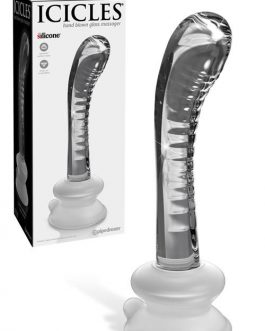 Pipedream 7.1" Hand Blown Glass Dildo with Suction Base