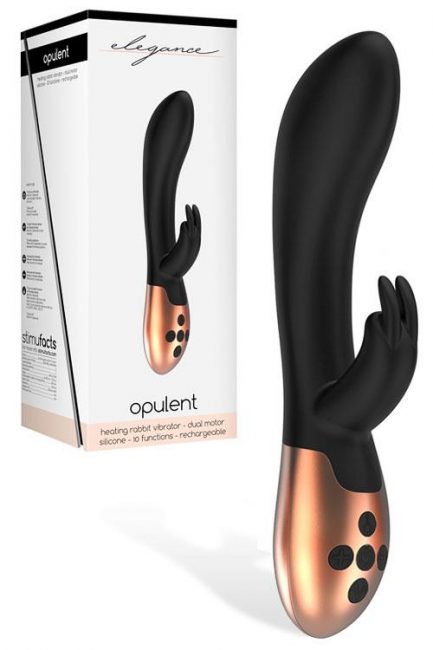 Shots Toys 8" Silicone Rabbit Vibrator with Heating