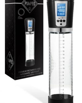 Shots Toys Rechargeable Automatic 11.4″ Penis Pump – LED Screen