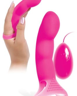 Adam and Eve 6″ G-Spot Finger Vibrator with Wired Remote