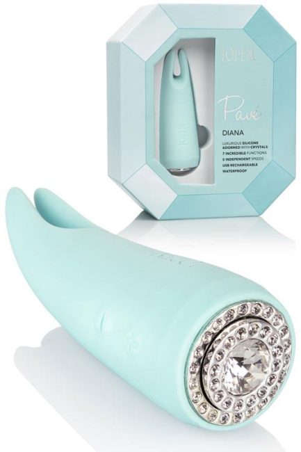 Jopen Diana 4" Clitoral Vibrator with Crystal Base