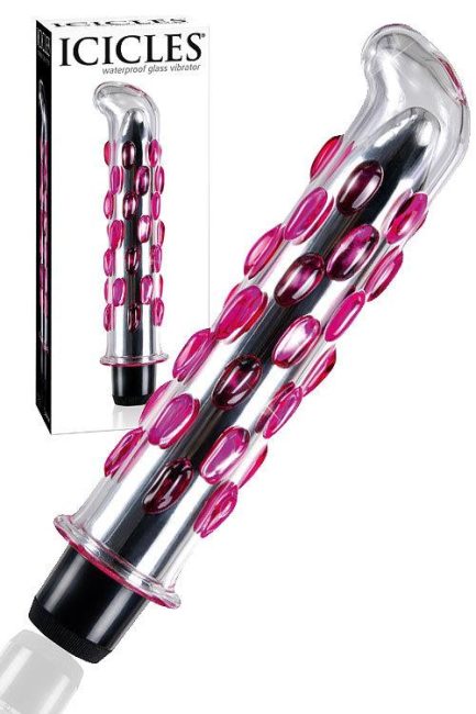 Pipedream Textured Hand Crafted Glass 6" Vibrator