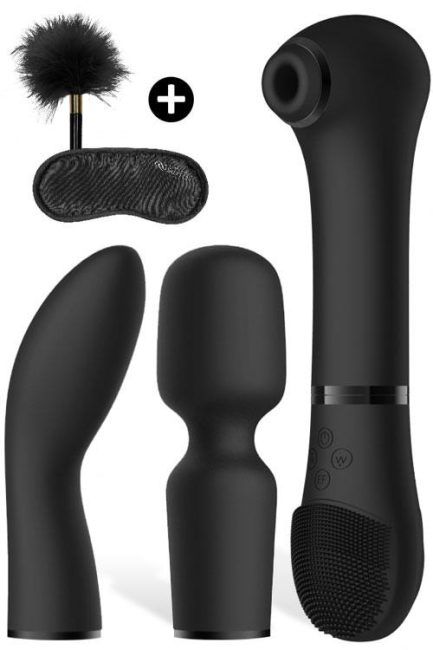 Shots Toys Clitoral Suction, Massage Wand & G-Spot Vibrator Kit (6 Pce)