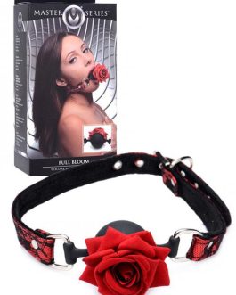 Master Series Silicone Ball Gag With Rose