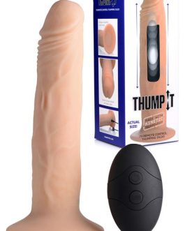 Thump-It Thumping 7.25″ Silicone Dildo With Remote