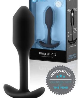 B-Vibe Weighted Silicone 3.4″ Snug Butt Plug 1 (55g)