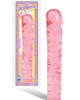 Doc Johnson 10″ Jellies Classic Pink Dong