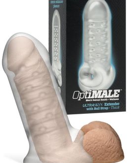 Doc Johnson Thick 6″ Textured Penis Extension with Ball Strap