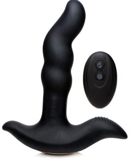 Prostatic Play 6.75″ Curved Rotating Prostate Massager with Remote