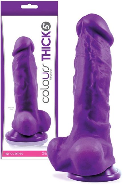 nsnovelties 5" Thick Purple Silicone Dong