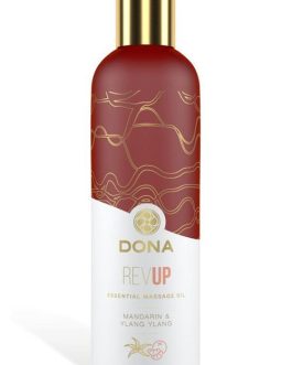 DONA Rev Up Massage Oil – Mandarin & Ylang Ylang (120ml)