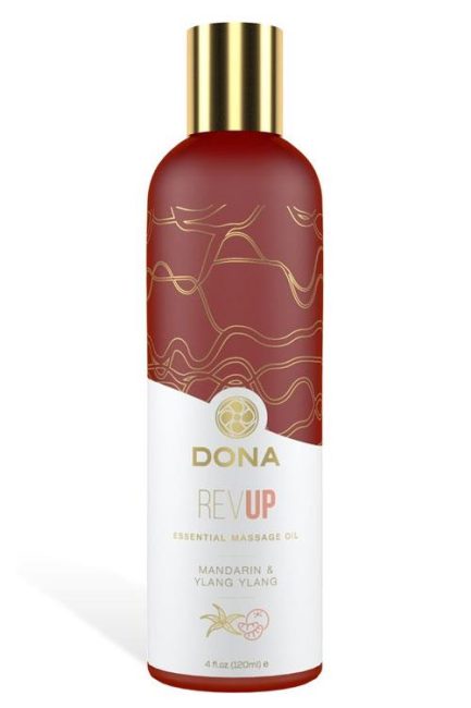 DONA Rev Up Massage Oil - Mandarin & Ylang Ylang (120ml)