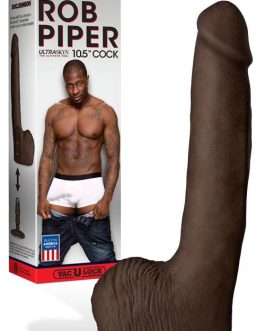 Doc Johnson Rob Piper 10.5″ Realistic Dildo with Removable Suction Cup Base