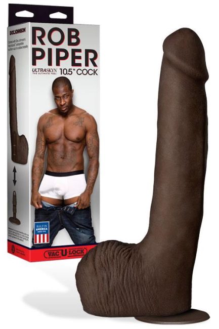 Doc Johnson Rob Piper 10.5" Realistic Dildo with Removable Suction Cup Base