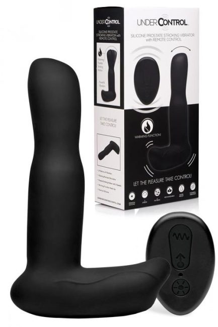 Under Control 6" Vibrating & Stroking Prostate Massager with Heating & Remote