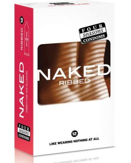 Four Seasons Ribbed Naked Condom (12 pack)