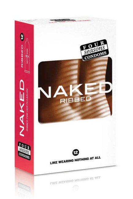 Four Seasons Ribbed Naked Condom (12 pack)