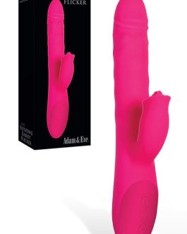 Adam and Eve 9.7″ Rotating & Thrusting Rabbit Vibrator with Clitoral Ticklers