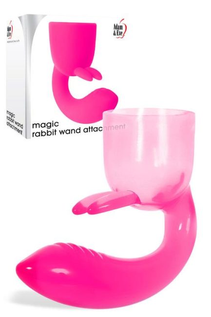 Adam and Eve Insertable 4.5" Magic Rabbit Wand Attachment