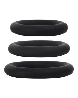 Adam and Eve Silicone Cock Ring Stamina Set (3 Pce)
